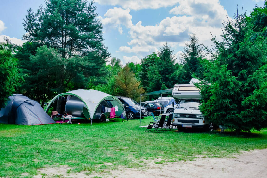 Goście na campingu